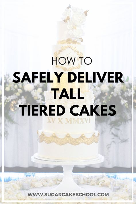 Stacking A Wedding Cake, Tiered Wedding Cakes, Cake Transport, Homemade Wedding Cake, Tall Wedding Cakes, How To Make Wedding Cake, 4 Tier Wedding Cake, Cake Structure, Cakes Fondant