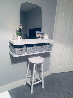 Diy Dressing Table, Dressing Table Hacks, Diy Dressing Tables, Ikea Dressing Table, Diy Dressing, Girls Dressing Table, Kids Dressing Table, Dressing Table Shelves, Bedroom Inspiration Cozy