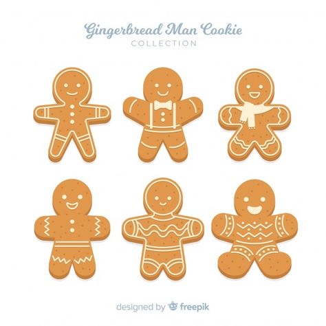 Gingerbread Man Free, Gingerbread Man Decorations, Cookie Vector, Christmas Gingerbread Cookies, Gingerbread Crafts, Man Cookies, Christmas Embroidery Patterns, Gingerbread Man Cookies, Christmas Cookies Decorated