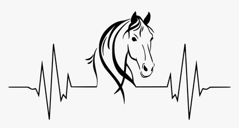 Horse Heartbeat Tattoo, Casper Cartoon, Aurorus Pokemon, Horse Heartbeat, Horse Clip Art, Horse Logo Design, Horse Tattoo Design, Heartbeat Tattoo, Hand Tattoos For Girls