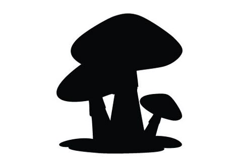 Mushroom Silhouette, Mushroom Vector, Plant Silhouette, Silhouette Nature, Mushroom Plant, Fairy Silhouette, Frog Sitting, Silhouette Curio, Fairy Lanterns