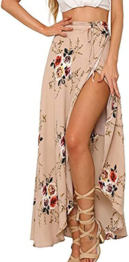 Long Skirt Casual, Bohemian Skirt, Maxi Skirt Boho, Chiffon Dress Long, Flowy Fabric, Wrap Maxi Skirt, Spring Skirts, Floral Maxi Skirt, Long Maxi Skirts