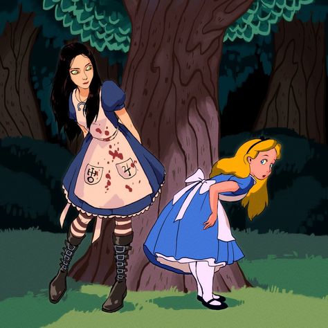 Arte Madi, Alice In Wonderland Fanart, American Mcgee, American Mcgee’s Alice, Wonderland Aesthetic, Castlevania Anime, Dark Alice In Wonderland, Alice In Wonderland Illustrations, Madness Returns