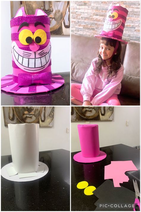 Cartón  ,Foamy , silicon ,tijeras  y listón ,mas mucha imaginación!! Recycled Fashion Diy, Disney Mater, Easter Bonnets For Boys, Crazy Hat, Pumpkin Carving Contest, Crazy Hat Day, Funky Hats, Art Lessons Middle School, Cartoon Crazy