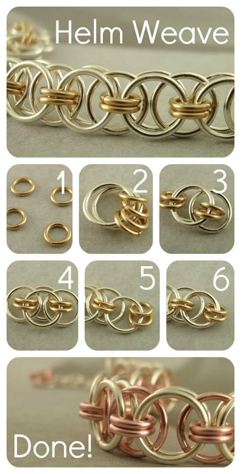 Chainmaille Jewelry Patterns, Chainmaille Tutorial, Jump Ring Jewelry, Chainmail Jewelry, Chainmaille Bracelet, Chain Maille Jewelry, Bracelet Kits, Jewelry Techniques, Work Jewelry