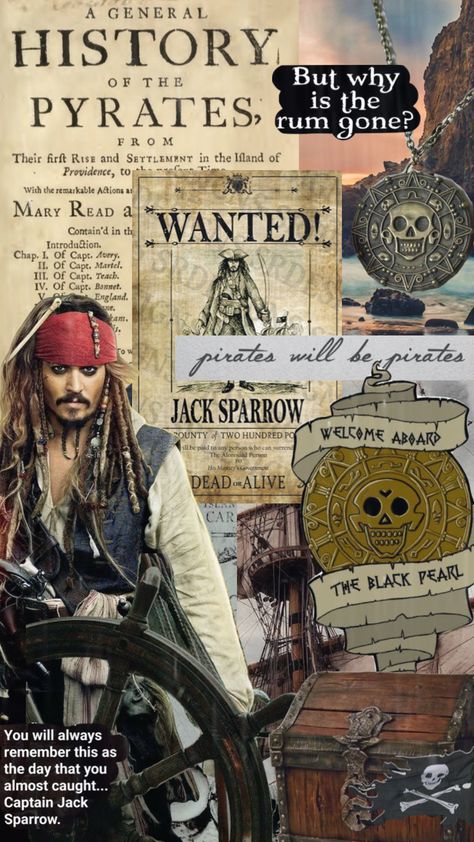 #piratesoffhecarribean #pirateslife #pirateaesthetic #characterprofile #johnnydepp #disneymovie #trendingshuffle #vintage #art #series #movieshuffle Pirates Of The Caribbean Invitation, Pirates Of The Caribbean Color Palette, Jake Sparrow, Jack Sparrow Wallpaper, Pirates Gold, Cover Wallpaper, Captain Jack Sparrow, Pirate Life, Captain Jack