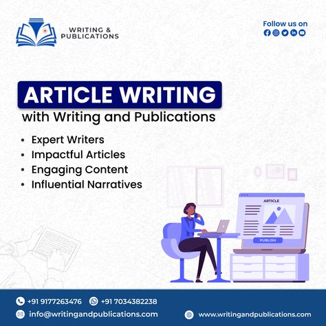 Elevate Your Content with Our Article Writing Services 🎈✨ #writingandpublications #vizag #article #articlewriting #articlewritingservices #EngagingContent #articleresearch #bestquality #bestwritingservices #uniquearticles #research #discussion #citation #AcademicAdvice #writing #writingservices #proffesional #uniquearticle #dissertationlife #studentshelp #journal #publishing #studysmart #academicresearch #ResearchSkills #studytips #creativewriting Academic Writing Services, Research Skills, Study Smarter, Academic Research, Article Writing, Academic Writing, Creative Ads, Writing Services, Essay Writing