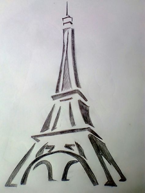 Efile Tower Sketch, Impressionist Drawings Pencil, Eiffel Tower Drawing, Paris Room Decor, Paris Drawing, Scary Drawings, Nature Art Drawings, Architecture Drawing Art, Line Art Design