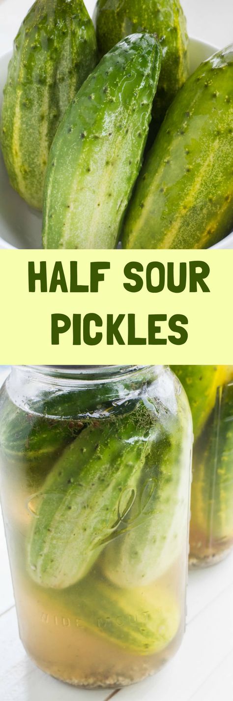 Crunchy Pickle Recipe, Crunchy Pickles, Sour Pickles, How To Make Pickles, Pickles Recipe, Refrigerator Pickles, Homemade Pickles, Pickled Veggies, Cucumber Recipes