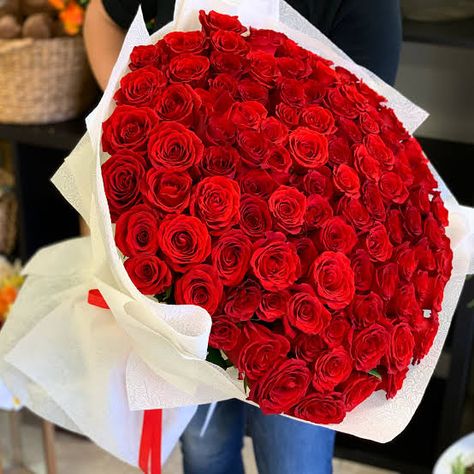 100 Red Roses, Roses Delivery, Lady Banks Rose, Red Roses Bouquet, 100 Roses, Rose Delivery, Luxury Flower Bouquets, Bouquet Roses, Red Rose Bouquet