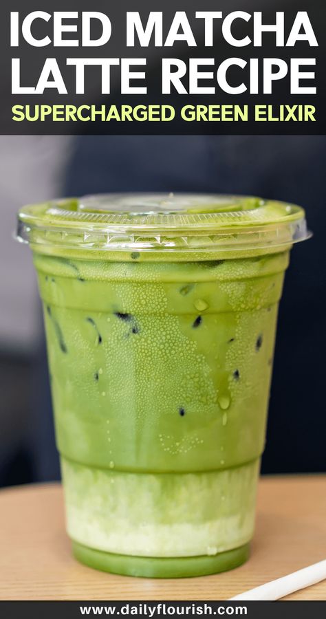 Iced Matcha Latte Recipe, Iced Matcha Green Tea, Matcha Drink Recipes, Matcha Latte Recipe, Matcha Green Tea Latte, Resep Smoothie, Green Tea Recipes, Iced Matcha Latte, Matcha Drink