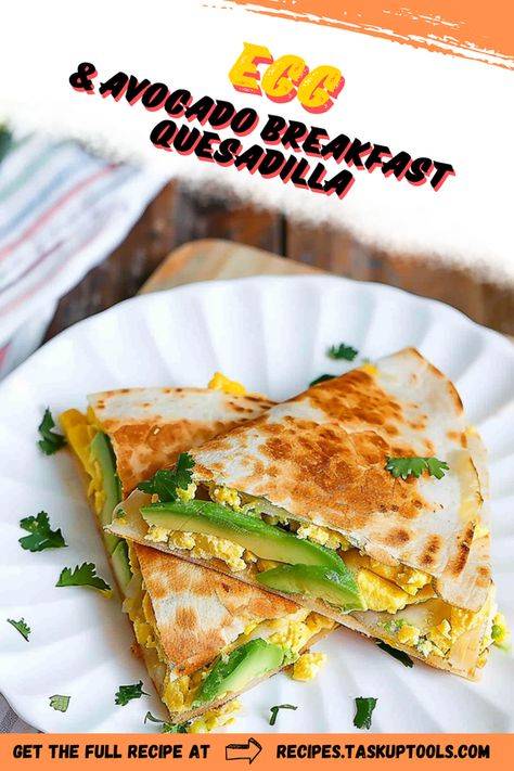 Discover the joy of a nutritious and flavorful start to your day with our Egg & Avocado Breakfast Quesadilla. This recipe combines the creaminess of ripe avocados, protein-packed eggs, and a crispy tortilla to bring you a satisfying and wholesome breakfast. Perfect for busy mornings or leisurely brunches, this quesadilla is a must-try for avocado lovers and breakfast enthusiasts. Pin this now, for a journey into a divine Mexican-inspired breakfast. #AvocadoLovers # Egg Quesadilla Breakfast, Breakfast Quesadilla Recipes, Breakfast Quesadillas, Wholesome Breakfast, Breakfast Quesadilla, Egg Avocado, Whole Wheat Tortillas, Avocado Breakfast, Tortilla Recipe