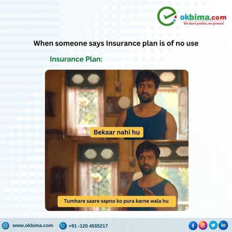 govinda naam mera social media trending meme #insurance #govindanaammera #vickykaushal #okbima Govinda Naam Mera, Insurance Meme, When Someone, Trending Memes, Insurance, Social Media, Baseball Cards, Baseball, How To Plan