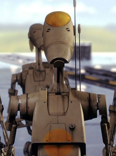 The standard battle droids. Often called "Clankers" by Galactic Republic clone troopers. #starwars #droid #filmmaking #filmphotography #machine #movienight #battle B1 Battle Droid, Star Wars Battle Droids, Mr Bones, Star Wars Stickers, 4k Pictures, Sith Empire, Star Wars Spaceships, Phantom Menace, Military Wallpaper