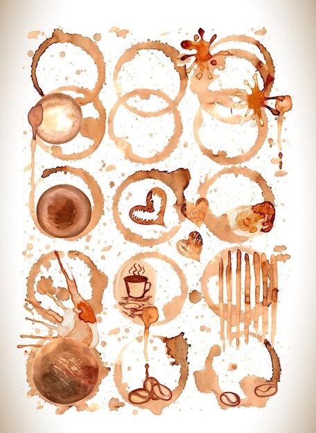 Coffee Stain Wallpaper, Coffee Stain Art, Coffee Art Drawing, Coffee Paint, Croquis Cafe, Coffee Art Painting, Coffee Watercolor, Background Coffee, Coffee Shop Aesthetic