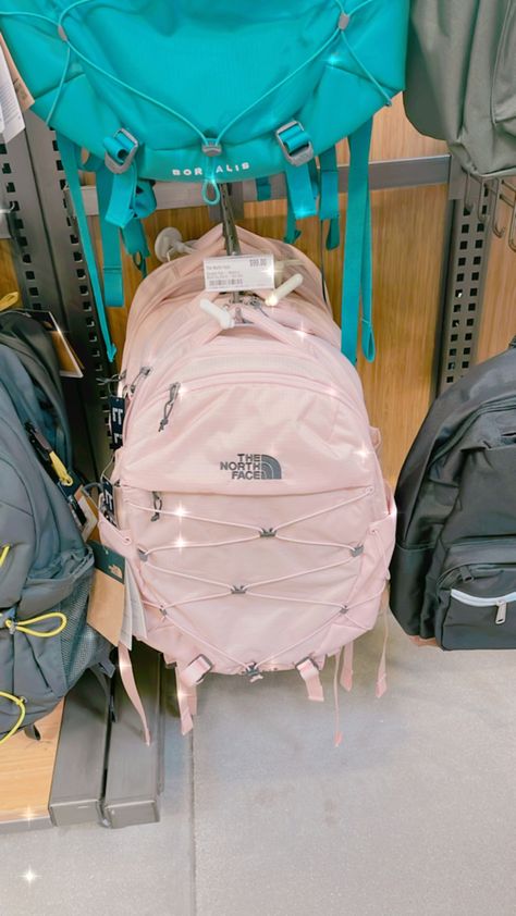 Rki outdoor store backpack preppy Cute North Face Backpack, Preppy North Face Backpack, Backpack North Face, Light Pink Backpack Aesthetic, Pink North Face Backpack Aesthetic, The North Face Backpack For Travel And School, North Face Pink Backpack, The North Face Backpack Aesthetic, The North Face Standard Backpack For Back To School