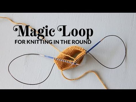 Magic Loop for Knitting in the Round with a Long, Circular Needle (with Video) Magic Loop Knitting, Knitting In The Round, Magic Knot, Loop Knitting, Knitted Mittens Pattern, Magic Loop, Mittens Pattern, Knitting Videos, How To Knit