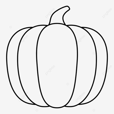 pumpkin drawing with black outline Simple Pumpkin Drawing, Icons Party, Fall Drawings, Pumpkin Drawing, Halloween Flowers, Fall Music, Psd Background, Holiday Clipart, Black And White Tree