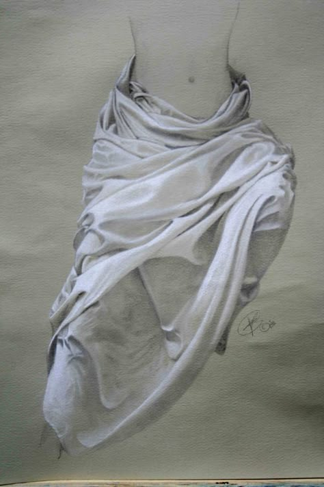 La simplicité d' un drap blanc Drapery Study, Drapery Drawing, Andermatt, Fabric Drawing, A Level Art, Drawing Clothes, Anatomy Art, Drawing Tutorials, Draped Fabric