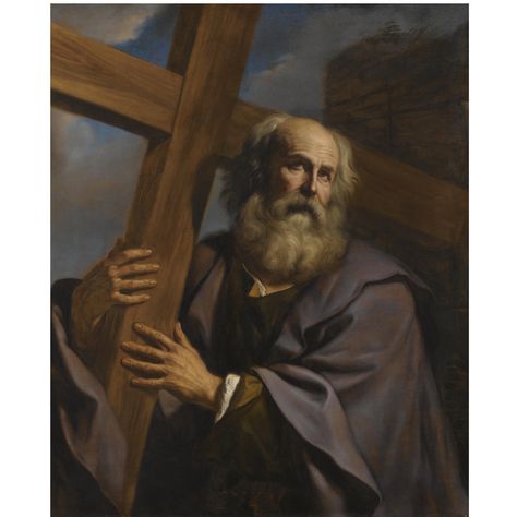 barbieri, called il ||| old master paintings ||| sotheby's l08036lot3qlfyen Saint Andrew, Soft Beard, Old Master Paintings, Master Paintings, St Andrew, St Andrews, John The Baptist, San Andreas, Caravaggio