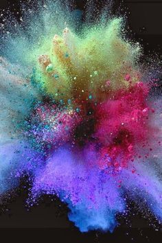 Let's find out what colour you are vibrating and what that reveals about your true self. Explosion Wallpaper, Paint Explosion, Color Powder, Colorful Wallpaper, Iphone Background, Rainbow Colors, Color Me, Wallpaper Backgrounds, Color Splash