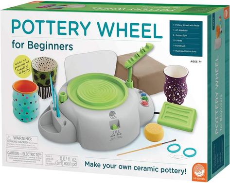 Mindware® MindWare Pottery Wheel Diy Kiln, Kiln Pottery, Ceramic Wheel, Pottery Kit, Beginner Pottery, Paint Your Own Pottery, Pottery Tools, Pottery Classes, Pottery Shop