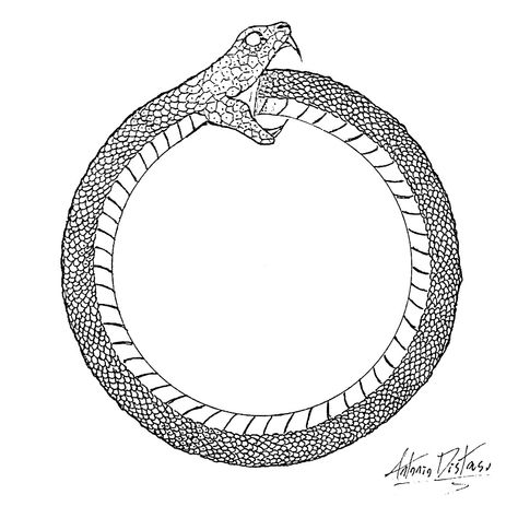 Jorgunmandr Art, Non Serviam Tattoo, Jorgunmandr Tattoo, Snake Circle Tattoo, Snake Oroboros Tattoo, Ouroboros Drawing, Ouroboros Tattoo Design, Ouroboros Snake Tattoo Design, Snake Eating Itself Tattoo