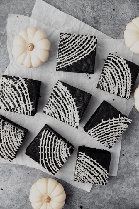 Black Cocoa Brownies For Halloween Recipe ~ Barley & Sage Cocoa Powder Desserts, Brownies For Halloween, Fun Halloween Recipes, Easy Royal Icing, Black Cocoa Powder, Kite Party, Cocoa Powder Recipes, Easy Icing, Scary Food