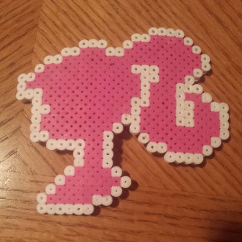 Barbie head logo by PrincessToxicLuna - Kandi Photos on Kandi Patterns Barbie Kandi, Barbie Head Logo, Barbie Head, Kandi Patterns, Pixel Art Pattern, Gingerbread Cookies, Pattern Art, Pixel Art, Pokemon