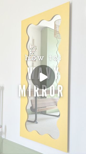 Gemma on Instagram: "I made this mirror a year or so ago but I don’t think it got the attention it deserves quite honestly🤣😂
But seriously I do think it’s cute and it was really easy to make, and only cost me £16 because I had the mdf leftover from another project. You might spot that I originally painted it stripy but I wasn’t happy with the paint job so got rid of it. Kind of like it though - Should I paint it stripy again?!
.
.
.
.
#wavymirror #kidsroomdecor #diyhomedecor #diyproject #kidsroom" Sqiggle Mirror, Wavy Mirror, Paint Job, Diy Home Decor, Things To Think About, Diy Projects, Mirror, Paint, On Instagram