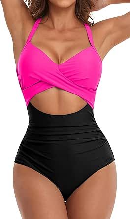 Classic Swimsuit, Wrap Bathing Suit, High Waisted Bathing Suits, Tropical Oasis, Swimsuit Sale, Cut Out One Piece, 1 Piece Swimsuit, Cutout Design, One Piece Swimsuits