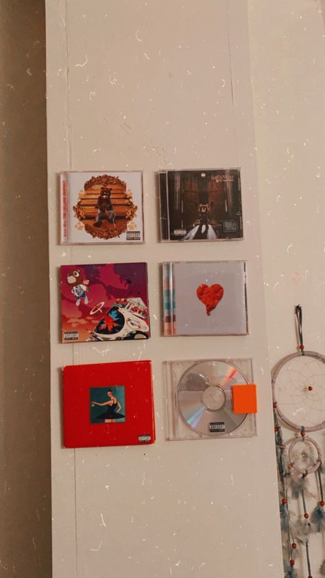 Kanye West Room Decor, Kanye Room Decor, Kanye West Vinyl, Kanye West Discography, Kanye West Lyrics, Kanye West Wallpaper, Cd Jewel Case, Cd Wall, Posters On Wall Bedroom