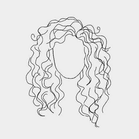 this looks a little bit like me @aestheticgrungex A Drawing, Curly Hair, Hair