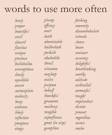 The Writer's Handbook (Posts tagged Words) Words To Use More Often, Words To Use More, Studera Motivation, Comic Tutorial, Writing Dialogue Prompts, Creative Writing Tips, Essay Writing Skills, Good Vocabulary Words, Writing Inspiration Prompts