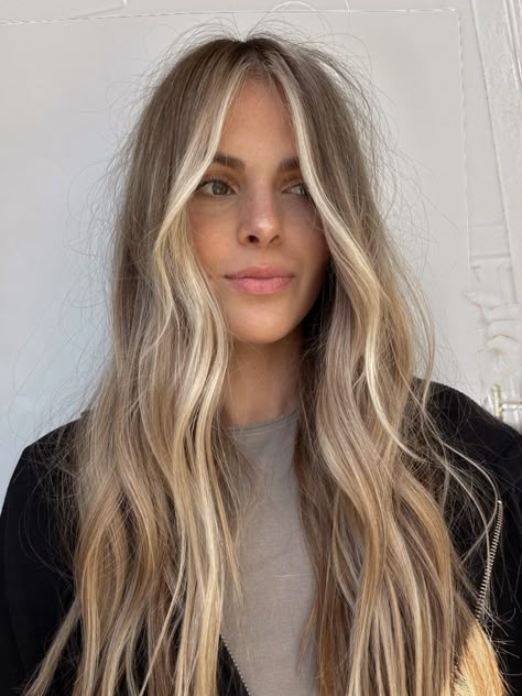 Lived In Blonde Hair, Cosmo Hair, Lived In Hair, Rooted Blonde, Money Pieces, Summer Blonde Hair, Color Extensions, Summer Blonde, Bronde Balayage