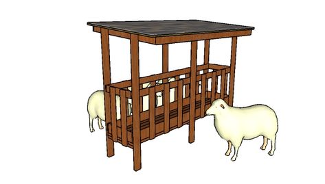 Sheep Feeder Plans Deer Feeder Plans, Diy Hay Feeder, Sheep Feeders, Diy Sheep, Sheep Shelter, Deer Feeders, Goat Shed, Bird Feeder Plans, Zoo Animals Photography