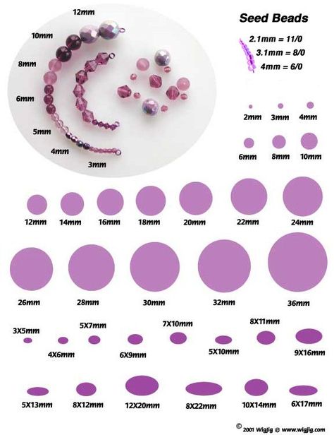 bead sizing chart Pixel Art Jewelry Making Tools, Bead Size Chart Printable, Seed Bead Sizes Chart, Bead Size Chart Jewelry Making, Bead Sizing Chart, Rhinestone Size Chart, Seed Bead Size Chart, Bead Sizes Chart, Beads Size Chart