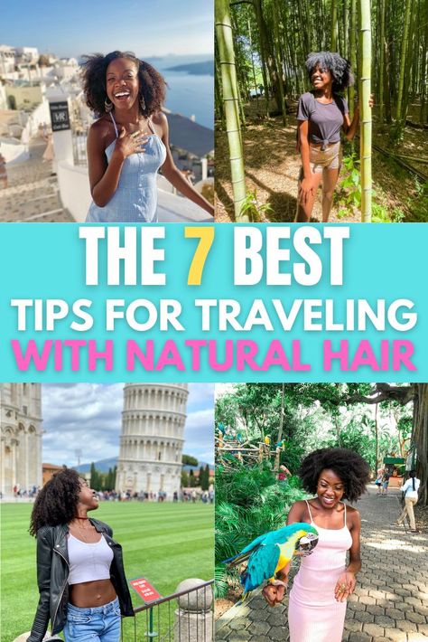 Best ways to travel with natural curly hair Natural Hair Travel Styles, Natural Hair On Vacation, Natural Hair Vacation Styles, Natural Hair Vacation, Products For Type 4 Hair, Humidity Hair, 4c Hair Care, Low Porosity, Best Natural Hair Products