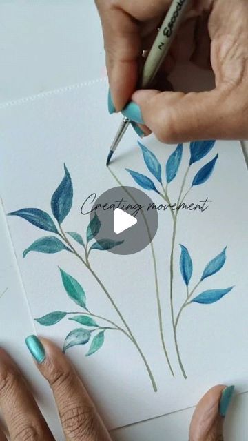 Metallic Watercolour Painting Ideas, Metallic Watercolor Painting Ideas, Watercolor Pictures, Diy Christmas Cards, December 22, Watercolour Tutorials, Christmas Watercolor, Watercolor Artist, Easy Paintings