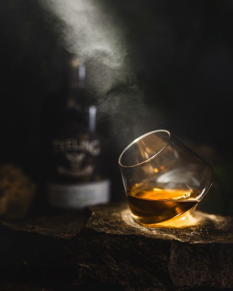 Hunted around the yard yesterday for some rocks and greenery - had this vision for a Smokey rugged whisky shot - I kinda like how it turned out! If you’re curious about the lighting set up check out the previous reel! Whisky Photography Inspiration, Bourbon Photoshoot, Whisky Photoshoot, Bourbon Photography, Whisky Photography, Commercial Photography Product, Fireball Whiskey, Photography Product, Drink Ideas