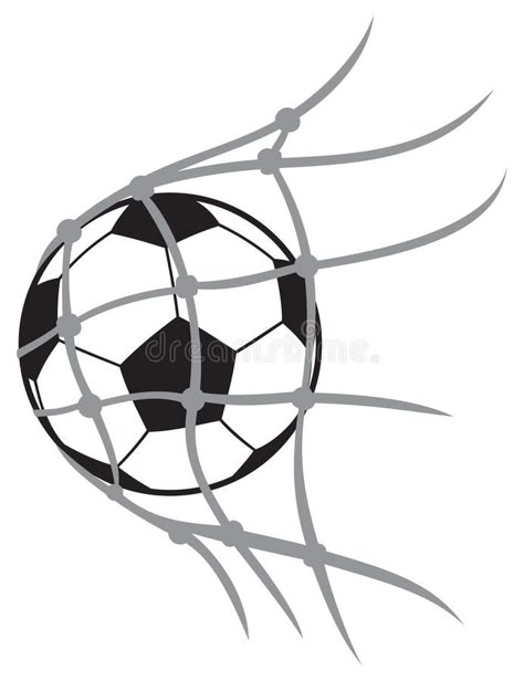 Vector football ball royalty free illustration Soccer Silhouette, Football Drawing, Football Goal, Ball Drawing, Football Pitch, Free Football, Football Wall, Football Images, Sport Craft