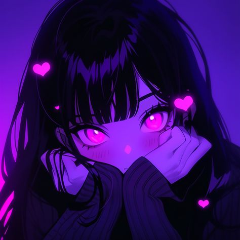 Cute Purple Anime Pfp, Aesthetic Purple Anime Pfp, Girl Animes Wallpapers, Uwu Anime Pfp, Purple Aesthetic Anime Pfp, Black And Purple Anime, Anime Purple Pfp, Purple Pfp Anime, Cute Purple Pfp