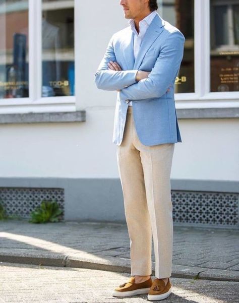 Pant Coat Designs For Men, Sky Blue Blazer Outfit Men Wedding, Sky Blue Blazer Outfit, Sky Blue Blazer Outfit Men, Blue Blazer Outfit Men Casual, Light Blue Blazer Outfit Men, Blue Blazer For Men, Blue Jacket Outfits, Blue Jacket Outfits Men