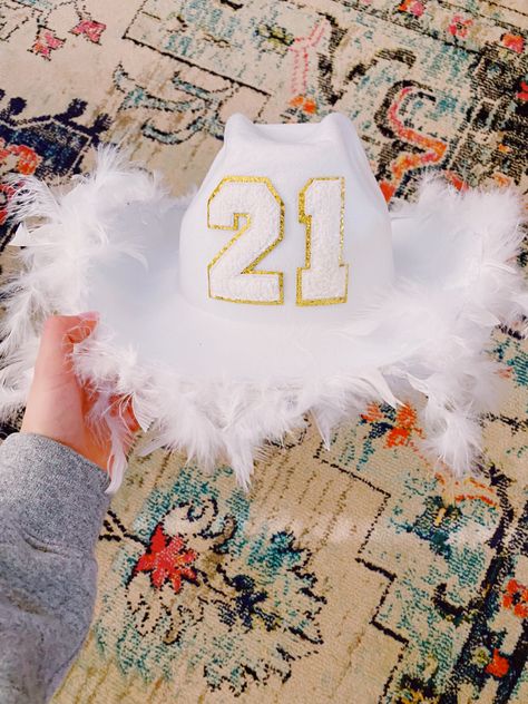 21st Bday Cowboy Hat, 21st Cowgirl Hat, 21st Birthday Decorations Cowgirl, 21st Cowboy Hat, 21st Birthday Cowgirl Hat, 21 Cowboy Hat, 21st Birthday Cowboy Hat, Nashville Themed 21st Birthday Party, 21 Nashville Birthday