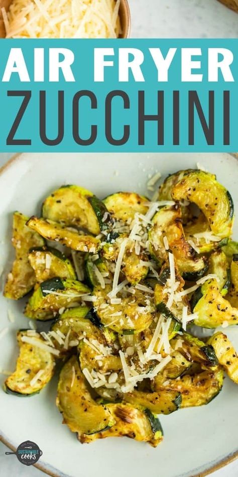 Once you taste Air Fryer Zucchini, you’ll never make it any other way! Deliciously tender and perfectly roasted, zucchini in the air fryer is a simple and speedy side dish. Zucchini In The Air Fryer, Cooking Zucchini, Air Fryer Zucchini Fries, Freezing Zucchini, Air Fryer Zucchini, Lemon Garlic Pasta, Roasted Zucchini, Air Fryer Chicken Tenders, How To Cook Zucchini