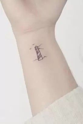 Small Light House Tattoo, Tiny Lighthouse Tattoo, Maine Inspired Tattoo, East Coast Tattoo Ideas, Lighthouse Tattoo Simple, East Coast Tattoo, Minimalist Lighthouse Tattoo, Small Lighthouse Tattoo, Maine Tattoo Ideas