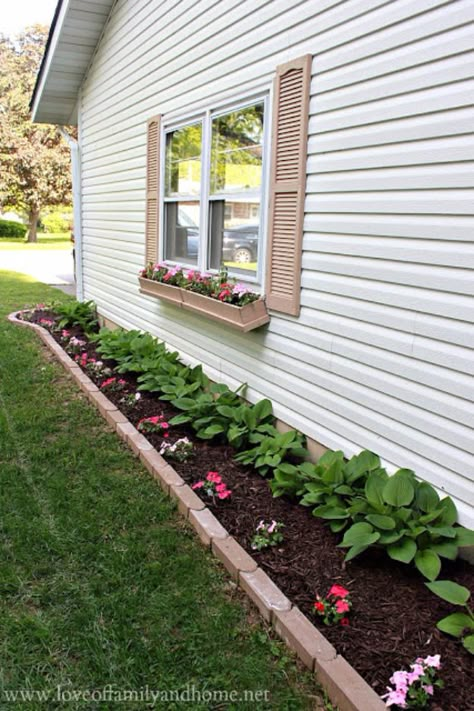 DIY Landscaping Hacks - Sideyard Flower Bed - Easy Ways to Make Your Yard and Home Look Awesome in Fall, Winter, Spring and Fall. Backyard Projects for Beginning Gardeners and Lawns - Tutorials and Step by Step Instructions http://diyjoy.com/landscaping-hacks Side Yard Landscaping, نباتات منزلية, Backyard Diy Projects, Home Landscaping, Yard Design, Diy Landscaping, House Landscape, Backyard Projects, Front Yard Landscaping Design