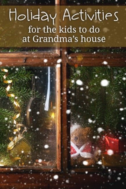 Fun holiday activities for the kids to do when we're at Grandma's house Grandparents Activities, Christmas Things To Do, Grandparents Christmas, Family Projects, Kid Life, Sensory Crafts, Winter Activities For Kids, Grandmas Christmas, Grandma's House