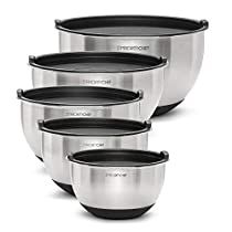 Check this out! Mixing Bowls With Lids, Cookie Bowls, Bowls With Lids, Mixing Bowl Set, Stainless Steel Mixing Bowls, Stainless Steel Bowls, Mixing Bowls Set, Nesting Bowls, Culinary Skills