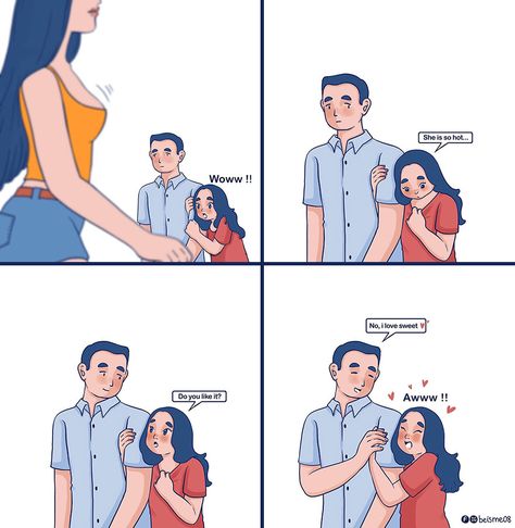 رسم كاريكاتير, Relationship Comics, Love Cartoon Couple, Cute Couple Comics, Couples Comics, Karakter Disney, Comics Love, Cute Couple Drawings, Cartoons Love